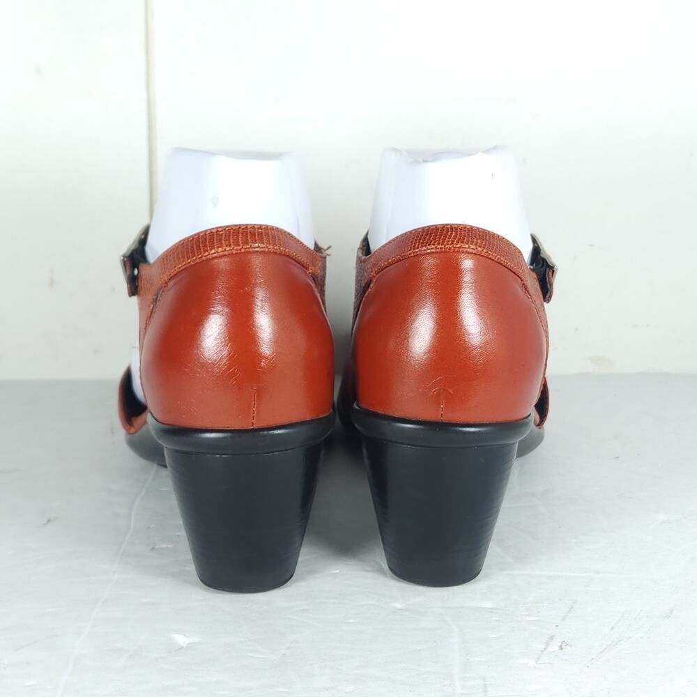 Dansko Women's Roxy US6,5 EU37 Red Leather Ankle Strap Mary Jane Shoes - Picture 9 of 16